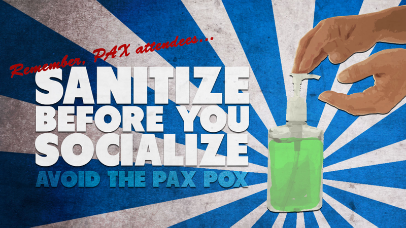 Illustration for article titled PAX PSA: Bring Hand Sanitizer To The Con Or You'll Die